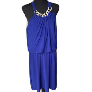 Style & co. Elegant Blue Halter Dress. Size 14